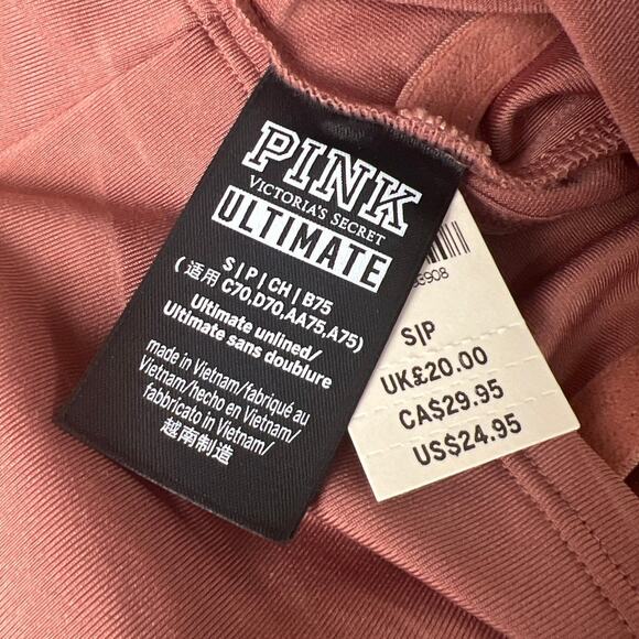 Pink Victoria Secret NWT Ultimate Small Ultimate Crop Top - Picture 5 of 5
